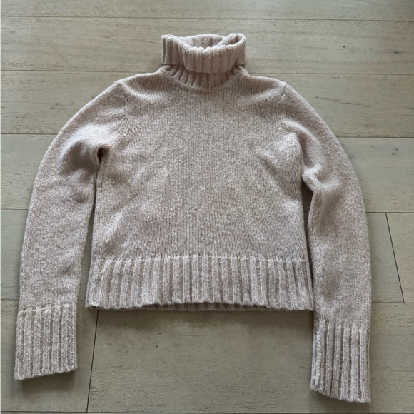 Lauren Ralph Lauren Merino Wool Turtleneck Sweater pink L - Picture 2 of 7